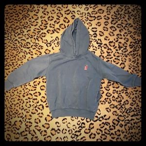 Blue Johnnie-O hooded sweatshirt boys size 5/6